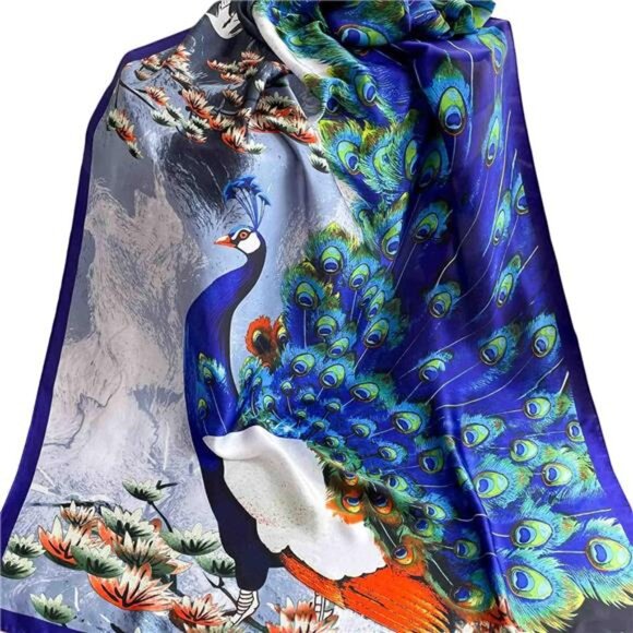 Scarfs for Women Dressy Fashion Scarves Long Floral Pattern Scarf - Picture 4 of 4